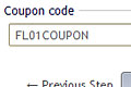 Accept coupon form - User Interface